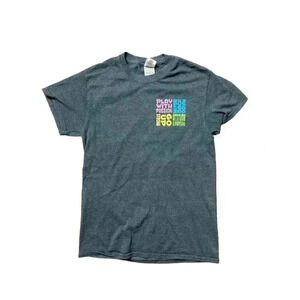 Vintage T-Shirt Small Tandem Sports Gray Florescent